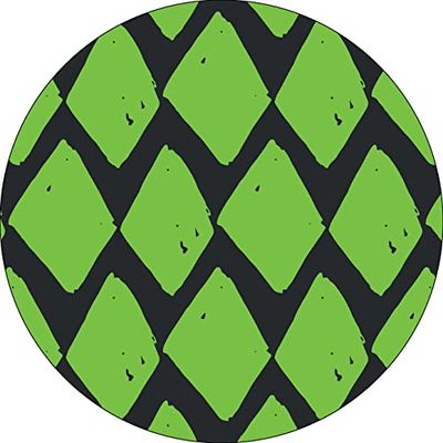 Bonateks, Round Digital Printed Mouse Pad, Non-Slip Base, for Office and Home, Diameter:22cm