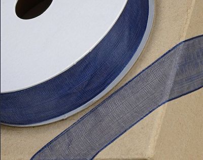 CLUB GREEN WOVEN EDGE ORG.RIB.15MMX25MT NAVY BLUE, Fabric, 11 x 11 x 2.42 cm