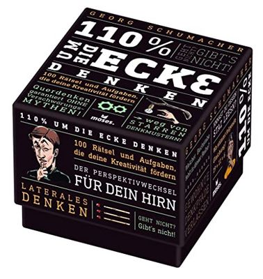 moses 110% um Die Ecke denken: 100 Rätsel und Aufgaben, Die Deine Kreativätit fördern