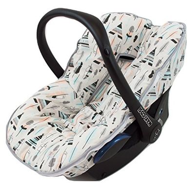 Funda colchoneta universal para grupo 0 o maxi-cosi. Varios modelos y colores disponibles (Tipis y Plumas, Acolchado)