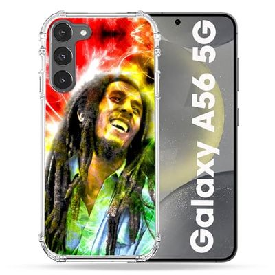 Cover rinforzata per Samsung Galaxy A56 5G Musica Bob Marley Color