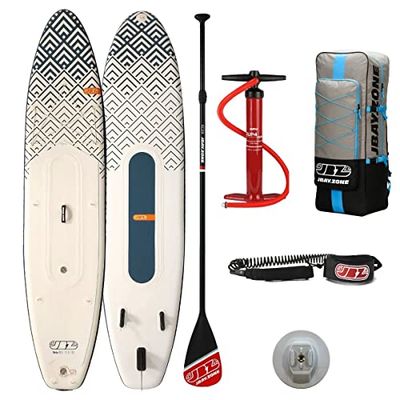 Staande up peddel SUP opblaasbaar, Double Chamber JBAY.ZONE Beta B3 350 x 81 x 15 cm, compleet met accessoires
