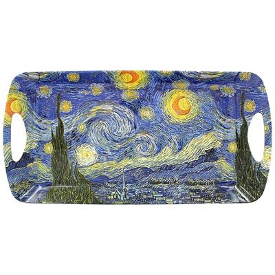 The Leonardo Collection Van Gogh Tray Medium | Dinner Tray for Multiple Uses Around The Home | Designed By Vincent Van Gogh | Trays for Food Serving Or Drinks Serving - Medium