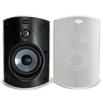 Polk Audio Atrium 5 Enceintes Extérieures 5", Haut-Parleurs 100W, Résistants aux Intempéries, Haute Fidélité - Blanches