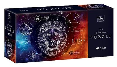 Interdruk - Puzzle 250 Zodiac PUZ250ZS5L Pussel, 05 Leo, 48×33 cm
