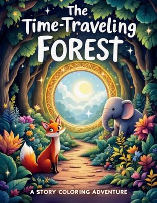 The Time-Traveling Forest: A Story Coloring Adventure for Kids (Ages 4–8): Interactive Animal Coloring Book with Story Scenes, Emotional Learning, and Reflection Questions – Perfect for Ages 4–8