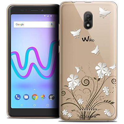 Caseink Fodral för Wiko Jerry 3 (5.45) fodral [kristallgel HD kollektion sommar design fjärilar - mjuk - ultratunn - tryckt i Frankrike]