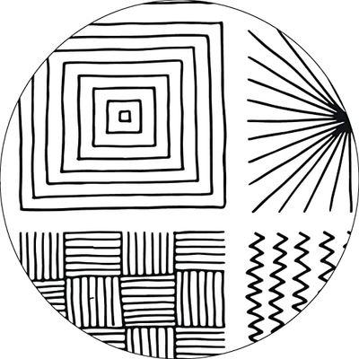 Bonateks, Round Digital Printed Mouse Pad, Non-Slip Base, for Office and Home, Diameter:22cm