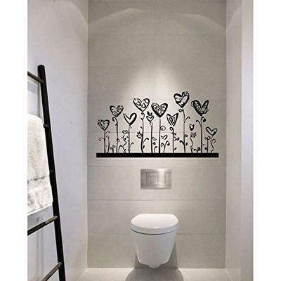 Tatoutex Stickers Frise de Coeur - Gris Clair, L 60cm x H 36cm