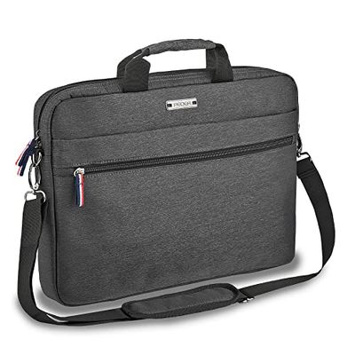 Pedea Urban-Hip Sacoche à bandoulière pour Ordinateur Portable 15,6" (39,6 cm) avec Compartiment pour Tablette Gris, Gris, 15,6 Zoll, Utilité
