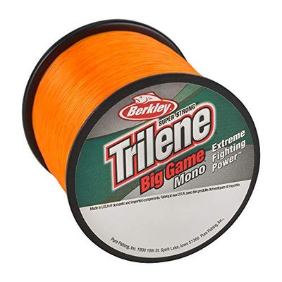 Berkley Trilene® Big Game™, Blaze Orange, 6,8 kg | 6,8 kg, 900 yd | 822 m monofilament vislijn, geschikt voor zoutwater- en zoetwateromgevingen
