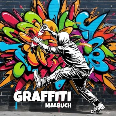 Cooles Graffiti Malbuch für Kids ab 8 Jahre I Street Art & Hip-Hop Designs zum Ausmalen für Jungen & Mädchen: Graffiti Malbuch für coole Kids