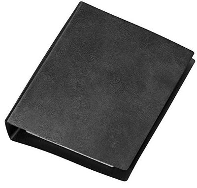 VELOFLEX 1164280 – fickringbok Special DIN A6 läderärr, 4-rund ringmekanik 13 mm, svart, 1 st