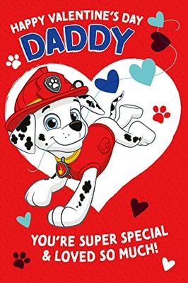 Paw Patrol Valentijnsdag kaart naar een speciaal papa