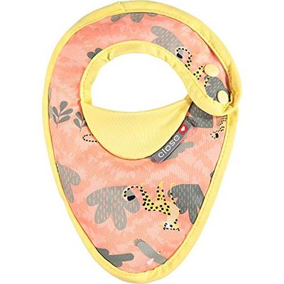 Close Pop-in Newborn 0–6 mois Bandana Baby Dribble Bavoir unisexe imperméable résistant aux taches Facile à nettoyer Bavoir pour bébé Imprimé Cheetah