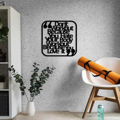 Stylish Black Decorative Metal Wall Accessory, 50 x 50 cm, 100% Metal, 1.5 mm Thickness, Lightweight 1.21 kg, Perfect for Modern Home Decor