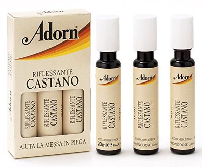 Adorn set 12 Fiale Castano X 3 stycken hårprodukter, flera färger, en storlek