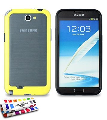 MUZZANO-Custodia Antiurto per Samsung Galaxy Note 2, Colore: Giallo/Nero