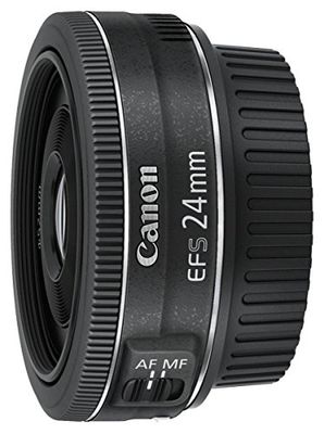 Canon Obiettivo Pancake EF-S 24 mm F/2.8 STM, Nero/Antracite