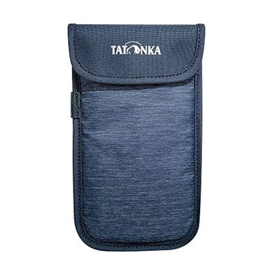Mobiltelefonskal Tatonka smartphone-fodral XXL (16,5 x 8,5 cm) – runt vadderat skyddsfodral för mobiltelefon med kardborreband – Innermått: 16,5 x 8,5 cm (marinblå)