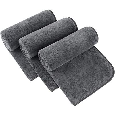 SINLAND Asciugamano in microfibra per bagno super morbido panno struccante panno per la pulizia del viso per casa spa sport asciugamano per la pulizia del viso 40 cm x 76 cm confezione da 3