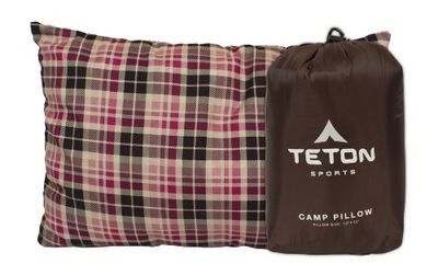 TETON Sports Kampkussen; Geweldig voor reizen, kamperen en backpacken; wasbaar, bruin