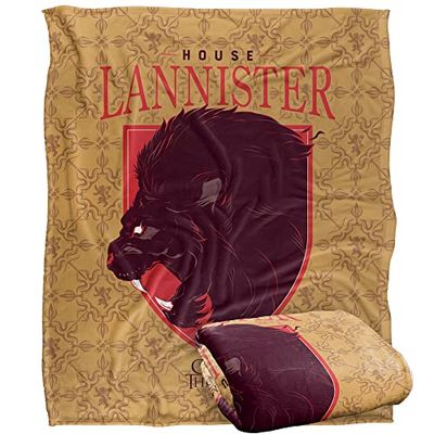GAME OF THRONES Silky Touch super miękki koc narzuta, 152 x 127 cm