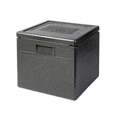 Thermo Future Box Kwadratowa lodówka Thermobx, pojemnik transportowy, pojemnik utrzymujący ciepło i pudełko izolacyjne z pokrywką, pojemnik na pizzę o pojemności 40 l, pojemnik termiczny z EPP