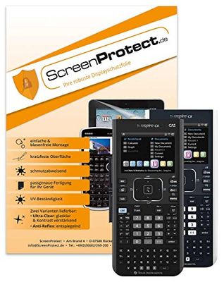 ScreenProtect UltraClear Screen Protector for TI Nspire CX and CAS Models Film + Microfibre Cloth