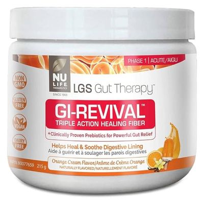 Nu-Life Therapeutics LGS Gut Therapy GI-Revival Triple Action Healing Fibre 215g