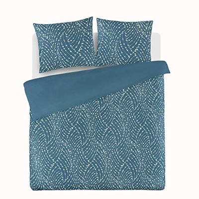 DayDream bedwear hazel petrol duvet covers, Cotton, 140 x 200/220