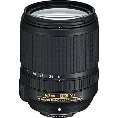 Nikon AF-S DX 18-140 mm 1:3,5-5,6G ED VR reiszoomlens (67 mm filterschroefdraad, beeldstabiliseerd) zwart