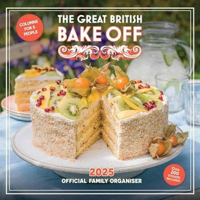 2025 Calendar The Great British Bake Off Month to View Family Organiser Calendar Official Product