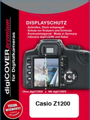 DigiCover N1470 screenprotector - screen protectors (Casio Z1200, Camera, Casio, Transparant)