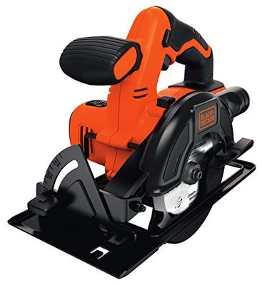 Black+Decker 18 V accucirkelzaag/handcirkelzaag, 140 mm diameter zaagblad, 43 mm zaagdieptebereik bij 90 graden zonder oplader, BDCCS18N