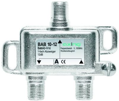 Axing BAB 10-12 - Distribuidor de antena (12 dB, 5-1000 MHz)