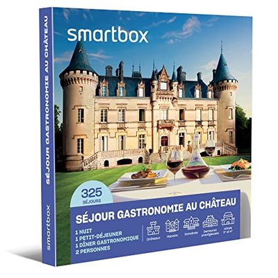 SMARTBOX - Coffret Cadeau Couple - Cadeau original : Séjour gastronomique en châteaux et belles demeures pour un moment romantique inoubliable