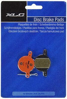 XLC Scheibenbremsbeläge, Pasticche per Freni a Disco BP-O08 Unisex-Adult, Grigio Scuro/Grigio Chiaro/Rosso, Taglia Unica