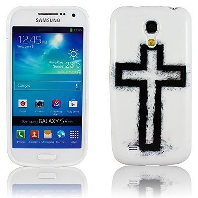 thematys Custodia a Flip per cellulari, Smartphone, per cellulari Samsung Galaxy S4 Mini i9190/i9195, Motivo: Preghiera Silicone