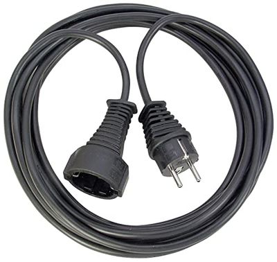 BRENNENSTUHL A1943151601165460 1165460-Alargador eléctrico IP20 H05VV-F3G1,5 de 10 m (Negro), Multicolor, 10m