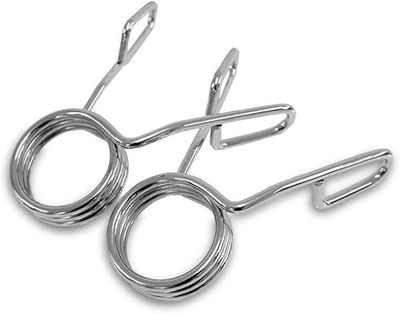 Meerdere sluitingen voor lange halters en korte halters | 25 mm | 30 mm | 50 mm | home gym | fitnessstudio's | Olympische lange halters | snelsluiting en veilige sluiting (Ø 50 mm, paar veren 50 mm)