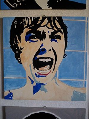 PSYCO Lijst modern Janet Leigh Movie Art hout MDF handbeschilderd FORMATO 60 X 60 CM