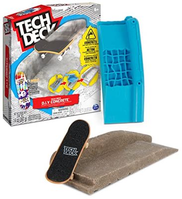 Tech Deck Concrete - Rampa para Tabla de Dedo, Hecha de Material de hormigón Reutilizable Enjoi, a Partir de 6 años