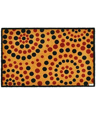Zala Living Felpudo Felpudo (Felpudo para Puerta Alfombrilla Decorativa, Poliamida, Poliamida, Gelb Rot Braun, 50 x 70 x 0,7 cm