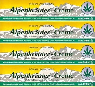 Lacure krem z ziół alpejskich, 200 ml, 4 sztuki