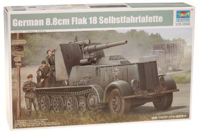 Trumpeter Modellino Carro Armato - Flak 18 88mm Selbstfahrlafette Scala 1:35 (TRU01585)
