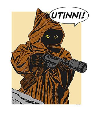 Komar Wandafbeelding | Star Wars Classic Comic Quote Java | Kinderkamer, jeugdkamer, decoratie, kunstdruk | zonder lijst | WB115-40x50 | Maat: 40 x 50 cm (breedte x hoogte)