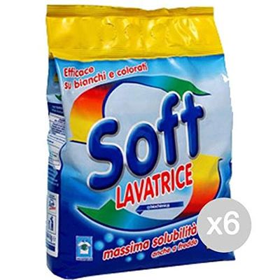 glooke Selected Set 6 Soft Recharge classique 18 mesurettes Lessive Machine à laver et linge, multicolore, unique