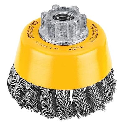 DeWalt DW4910 7,6 cm by 5/8-inch-11 Knotted Cup Brush/Carbon Steel .020-inch