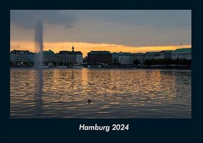 Hamburg 2024 Fotokalender DIN A4: Monatskalender mit Bild-Motiven aus Orten und Städten, Ländern und Kontinenten